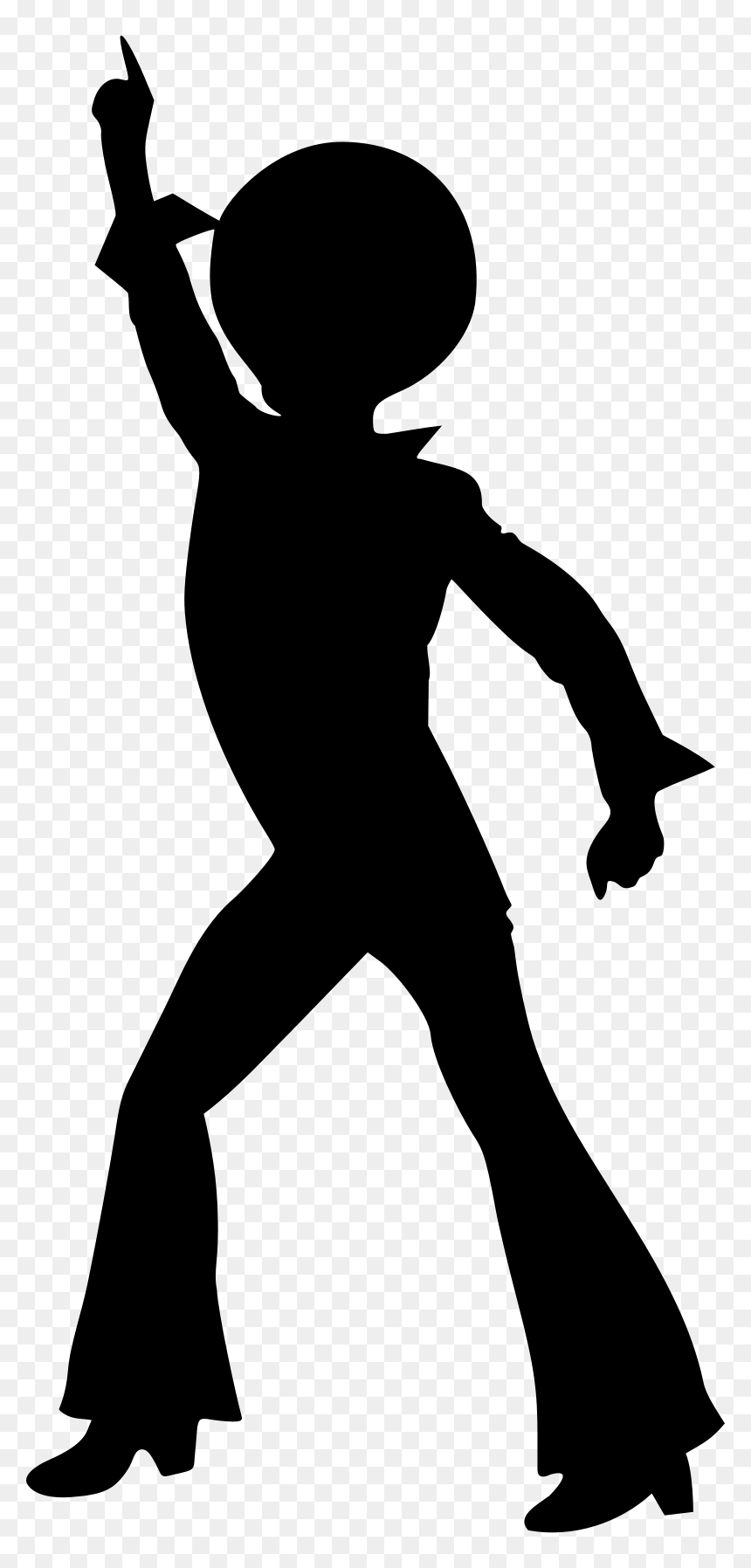 Disco Dancer 4 Remix By Merlin2525 - Clipart Disco Dancer, HD Png Download - ballerina silhouette png