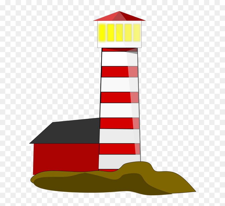 Lighthouse,tower,area - Clip Art, HD Png Download - lighthouse silhouette png