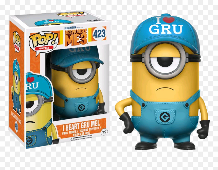 Transparent Minion Christmas Png - Funko Minion, Png Download - gru png