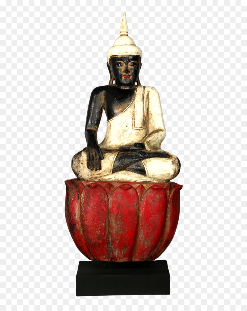 Itlbl Lotus Buddha Statue - Statue, HD Png Download - statue of liberty silhouette png