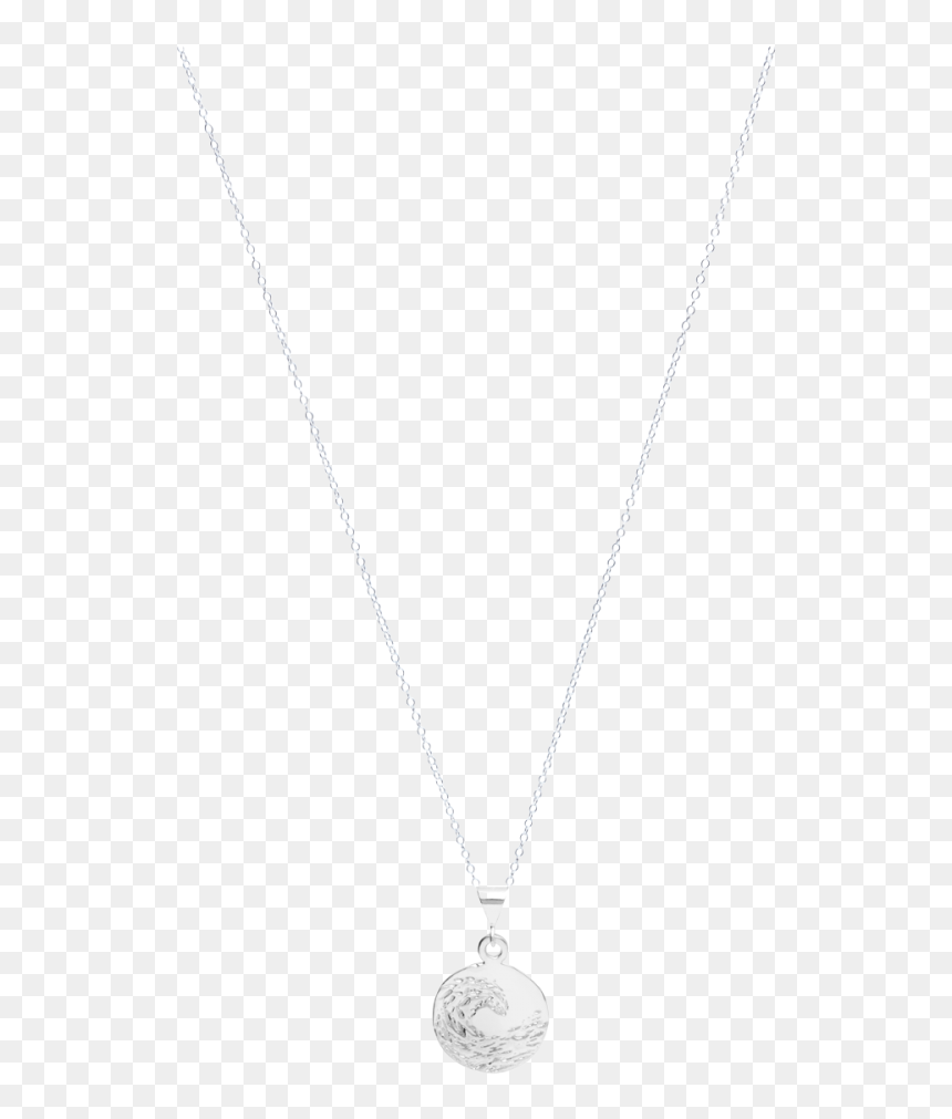 Top Sterling Silver Circle On A Sterling Silver Chain - Locket, HD Png Download - silver circle png