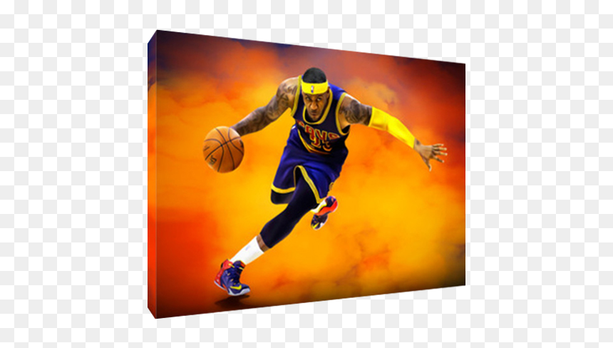 Dribble Basketball, HD Png Download - lebron james cavs png