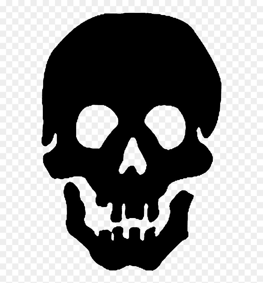 Pirate Skull Emblem Bo - Stancil Jolly Roger, HD Png Download - jolly roger png