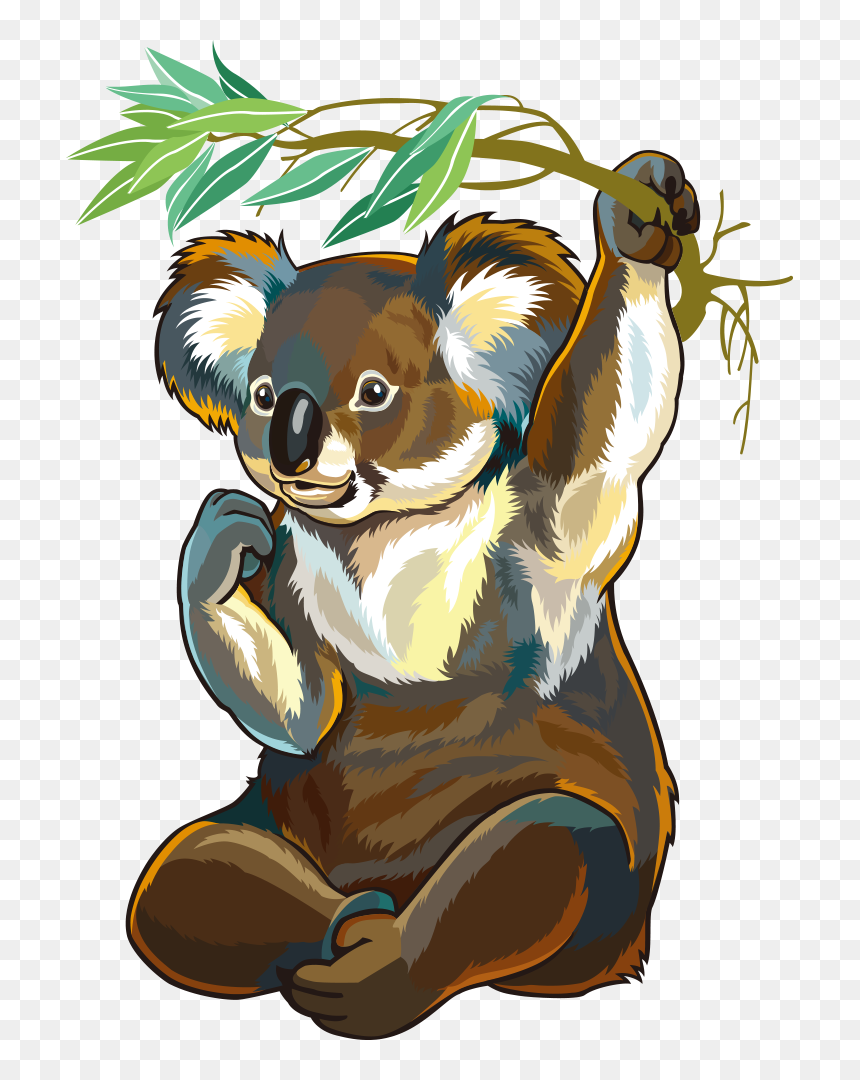 Vector Australia Animals Of Platypus Raccoon Koala - Vector Free Australian Animals, HD Png Download - platypus png