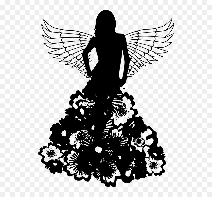 Fashion Dress Silhouette , Png Download - Wedding Dress Silhouette In Women, Transparent Png - model silhouette png