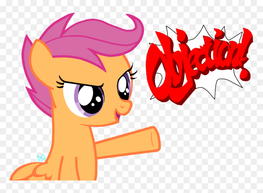 Ace Attorney, Objection, Safe, Scootaloo, Simple Background, - Phoenix Wright Objection Icon, HD Png Download - objection png