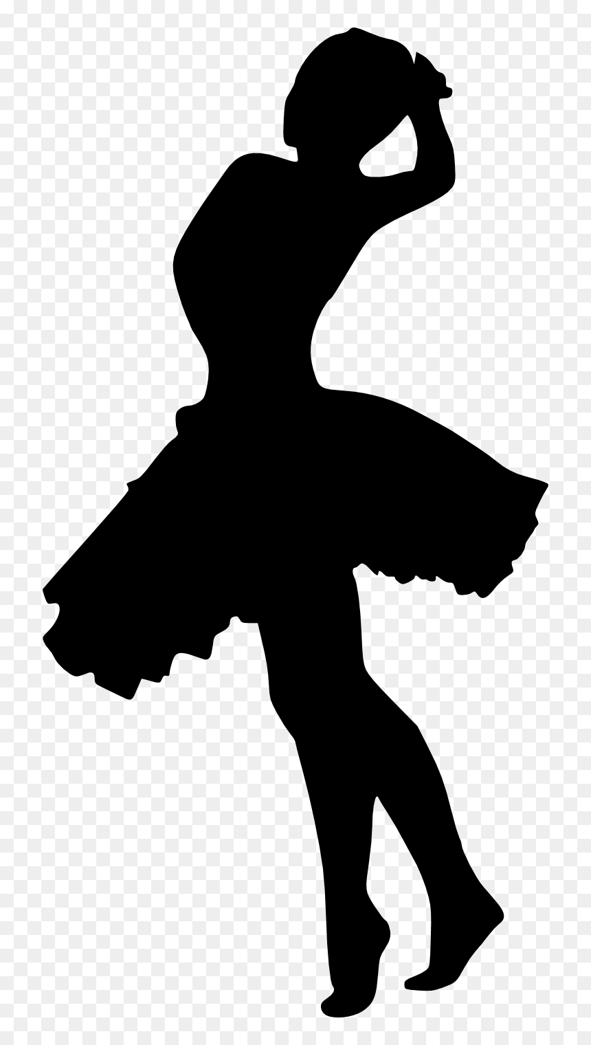 Ballerina-silhouette - Pretty Silhouettes, HD Png Download - ballerina silhouette png