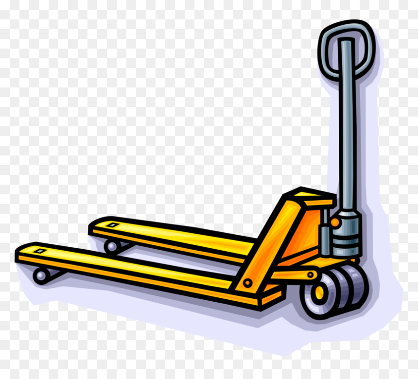 Vector Illustration Of Hydraulic Hand Jigger Forklift, HD Png Download - pallet png