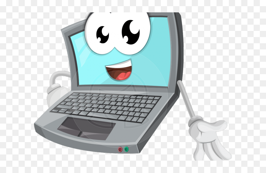 Picture Of A Cartoon Computer - Computer Cartoon Png Transparent, Png Download - computer.png