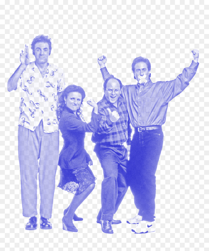 Blue Seinfeld Cast - Seinfeld Cast, HD Png Download - seinfeld png
