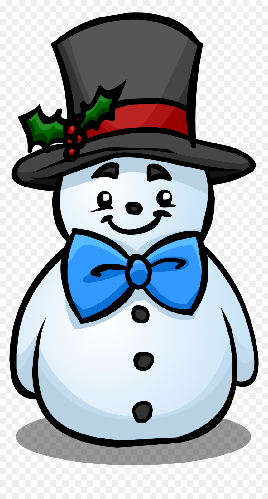 Top Snowman Club Penguin - Top Hat For A Snowman, HD Png Download - top hat transparent png