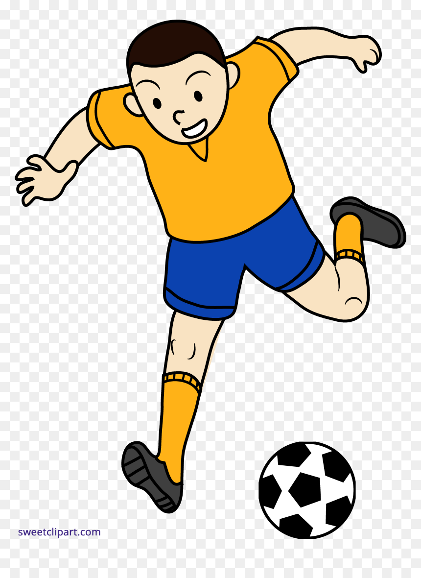 Football Player Clipart Png - Playing Soccer Clipart, Transparent Png - football player silhouette png