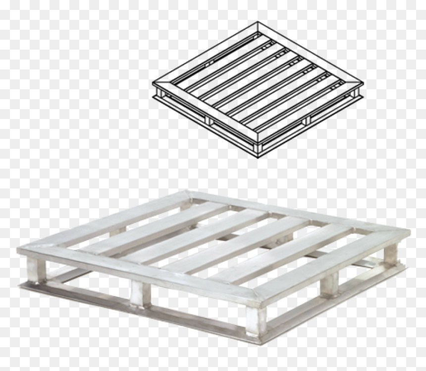 48 X 48 Seal-welded Aluminum Pharmaceutical - Heavy Duty Aluminum Pallet, HD Png Download - pallet png