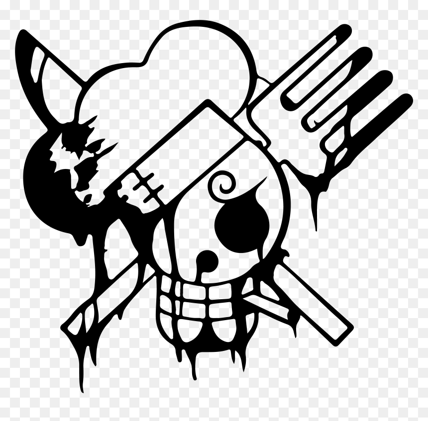 Image Id - - One Piece Sanji Jolly Roger, HD Png Download - jolly roger png