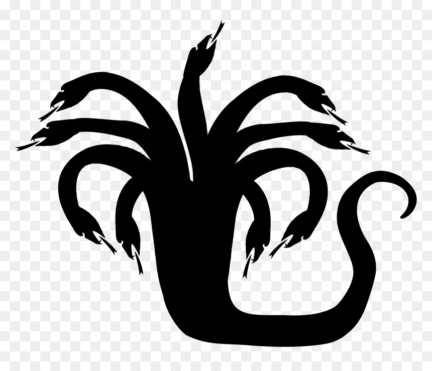 Hydra Symbol Greek Mythology, HD Png Download - model silhouette png
