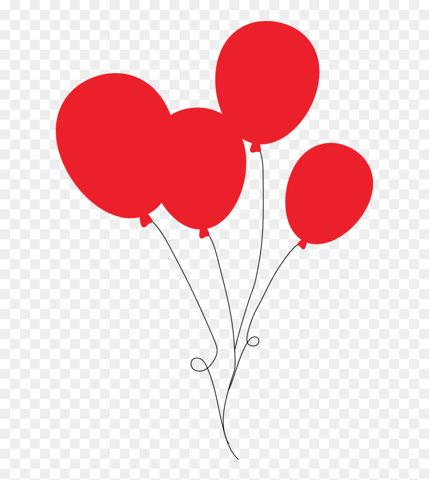 Red Balloons Png , Png Download, Transparent Png - red balloons png