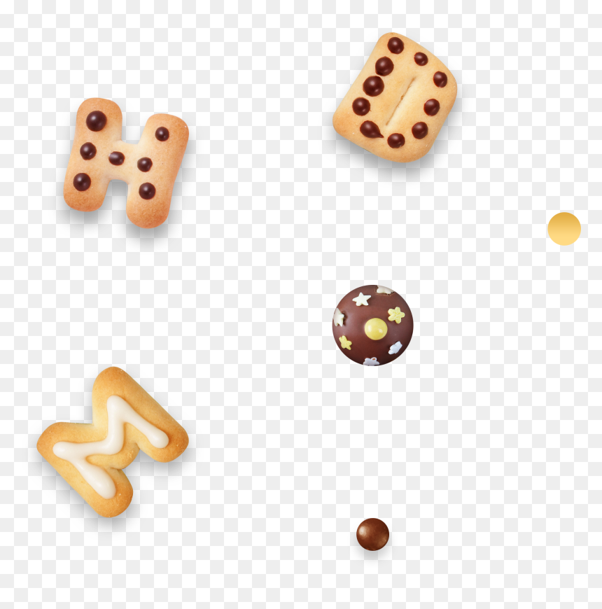 Cartoon Biscuit Letter Decoration Vector - Chocolate, HD Png Download - biscuit png