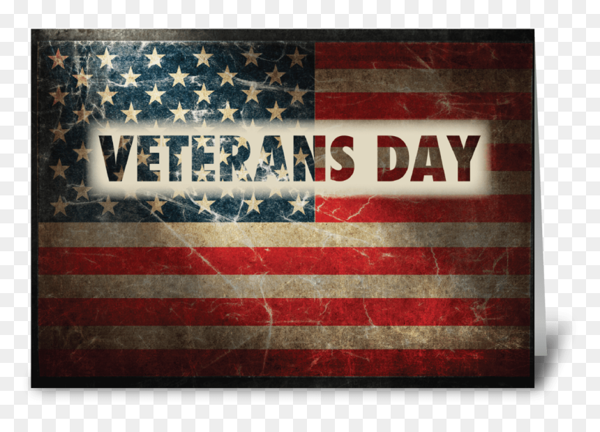 Veterans Day American Grunge Flag Greeting Card - Flag Of The United States, HD Png Download - grunge cross png