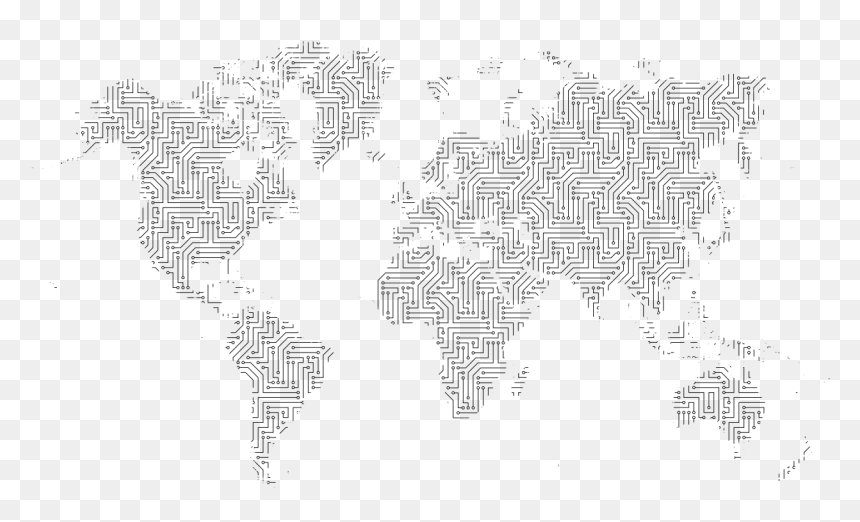 Legal Abortion World Map, HD Png Download - circuit board png