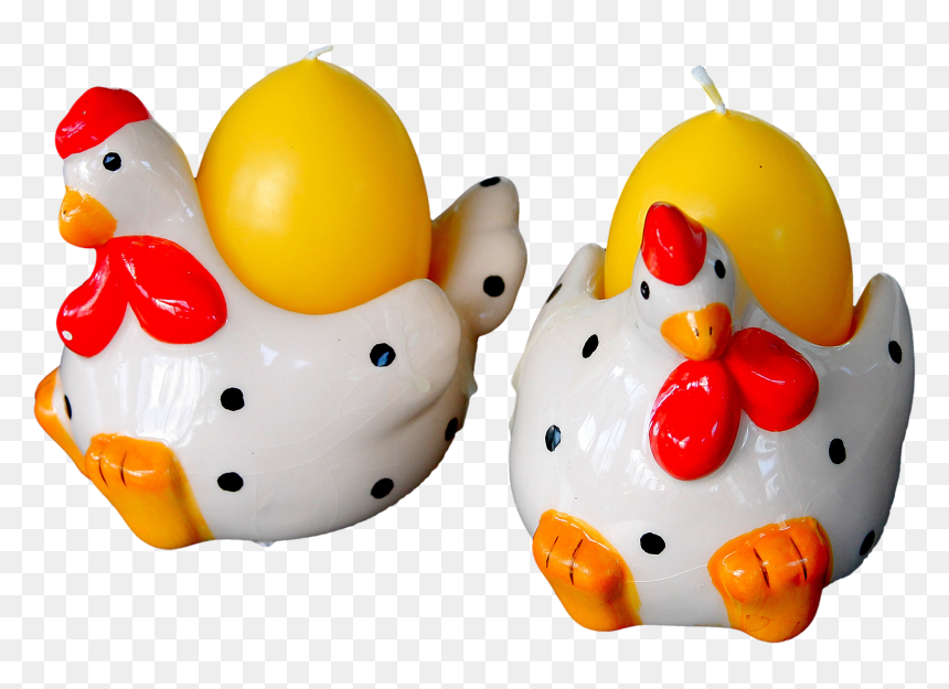 Free Funny Easter Chicken Egg Candle Holders Png Image - Egg Candles Png, Transparent Png - rubber chicken png