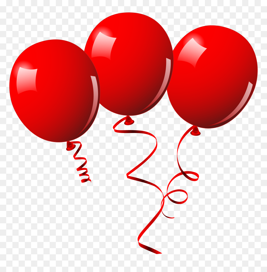 Arco De Balões - Red Balloons, HD Png Download - red balloons png