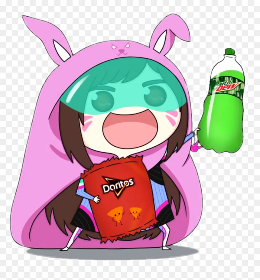 Umaru Sticker Clipart , Png Download - D Va Doritos And Mountain Dew, Transparent Png - umaru png