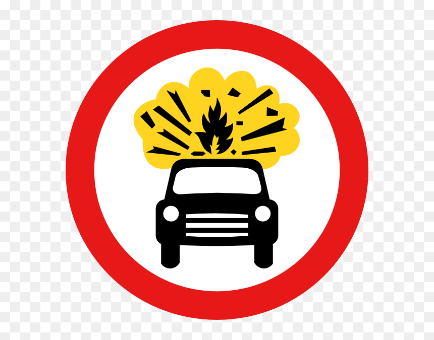 Uk Road Sign, HD Png Download - explosion clip art png