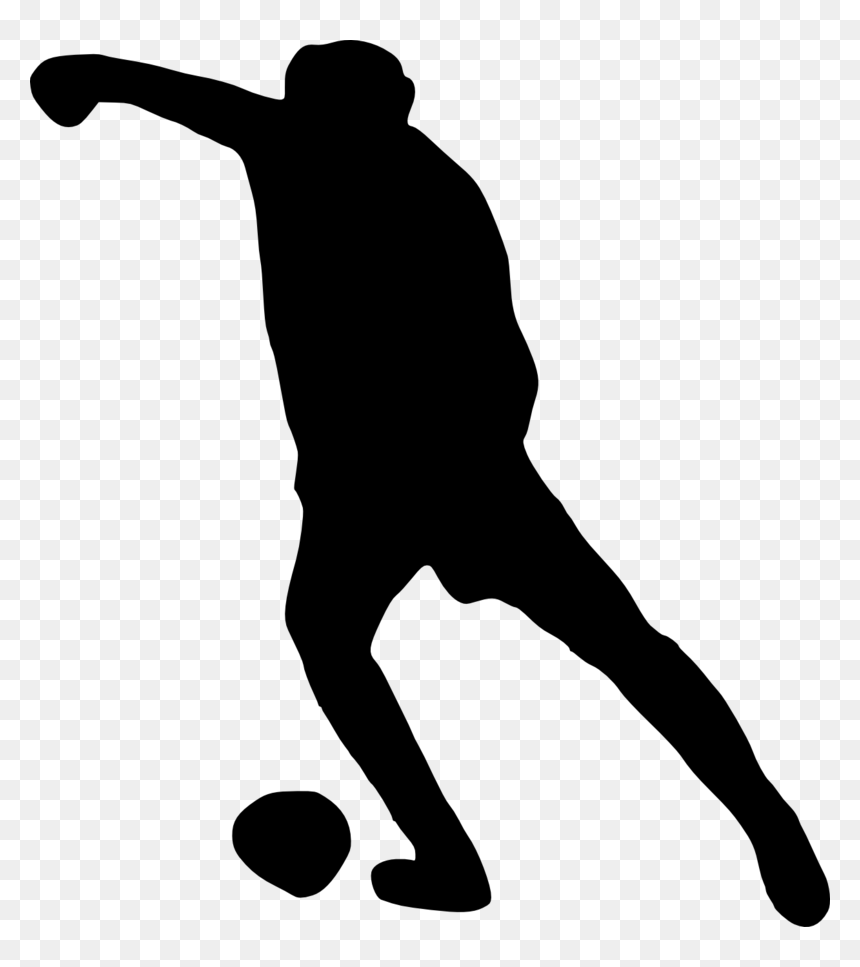 Football Player Silhouette, HD Png Download - football player silhouette png