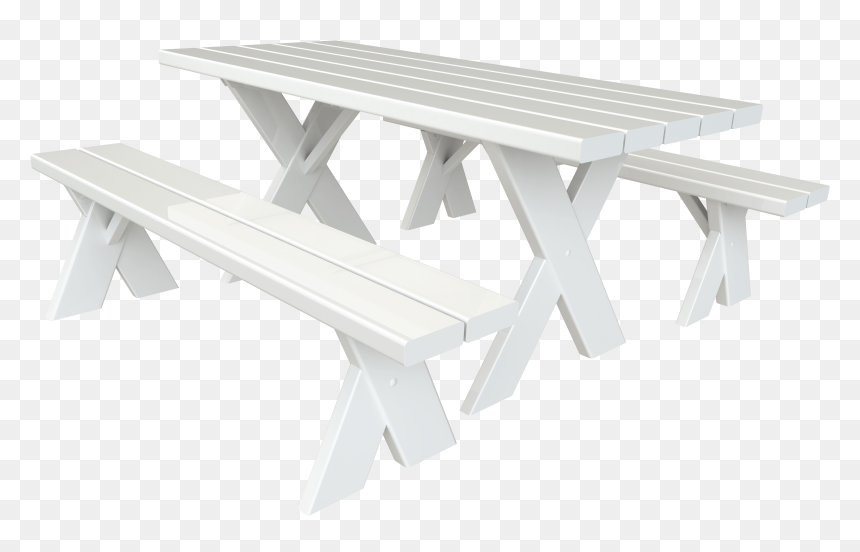 Enjoy Outdoor Dining Every Day With A Vinyl Picnic - 6 Picnic Table With Benches, HD Png Download - picnic table png
