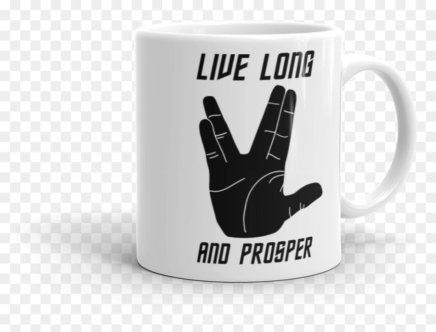 Live Long And Prosper Hand Png - Coffee Cup, Transparent Png - spock png