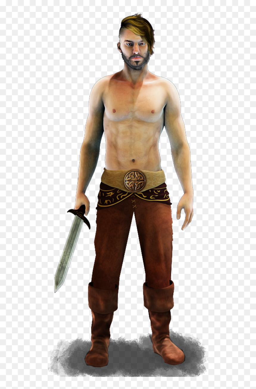 Celtic Warrior Men Costume, HD Png Download - chest hair png