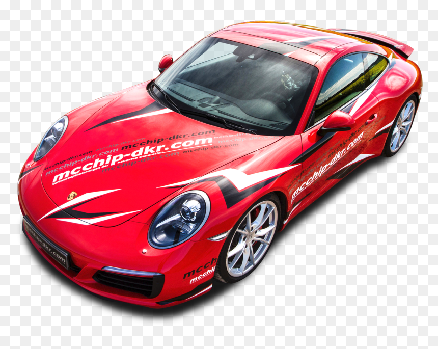 Red Porsche 991 Carrera S Racing Car Png Image - Porsche 991 Racing Red, Transparent Png - red car png