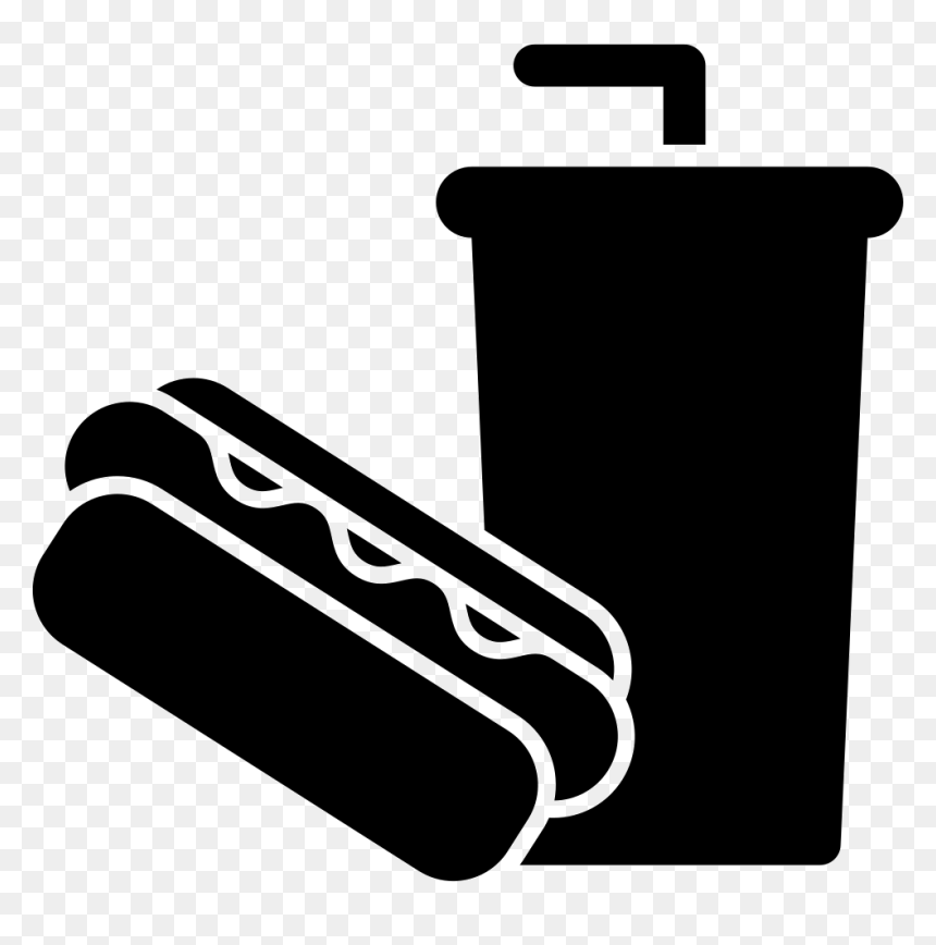 Park Junk Fast Food - Junk Food Png Black And White, Transparent Png - junk food png