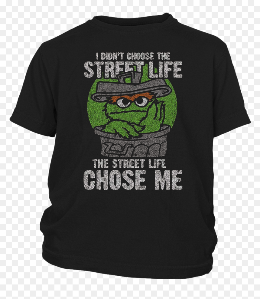 Sesame Street Oscar The Grouch Street Life T-shirt - Kfc, HD Png Download - oscar the grouch png