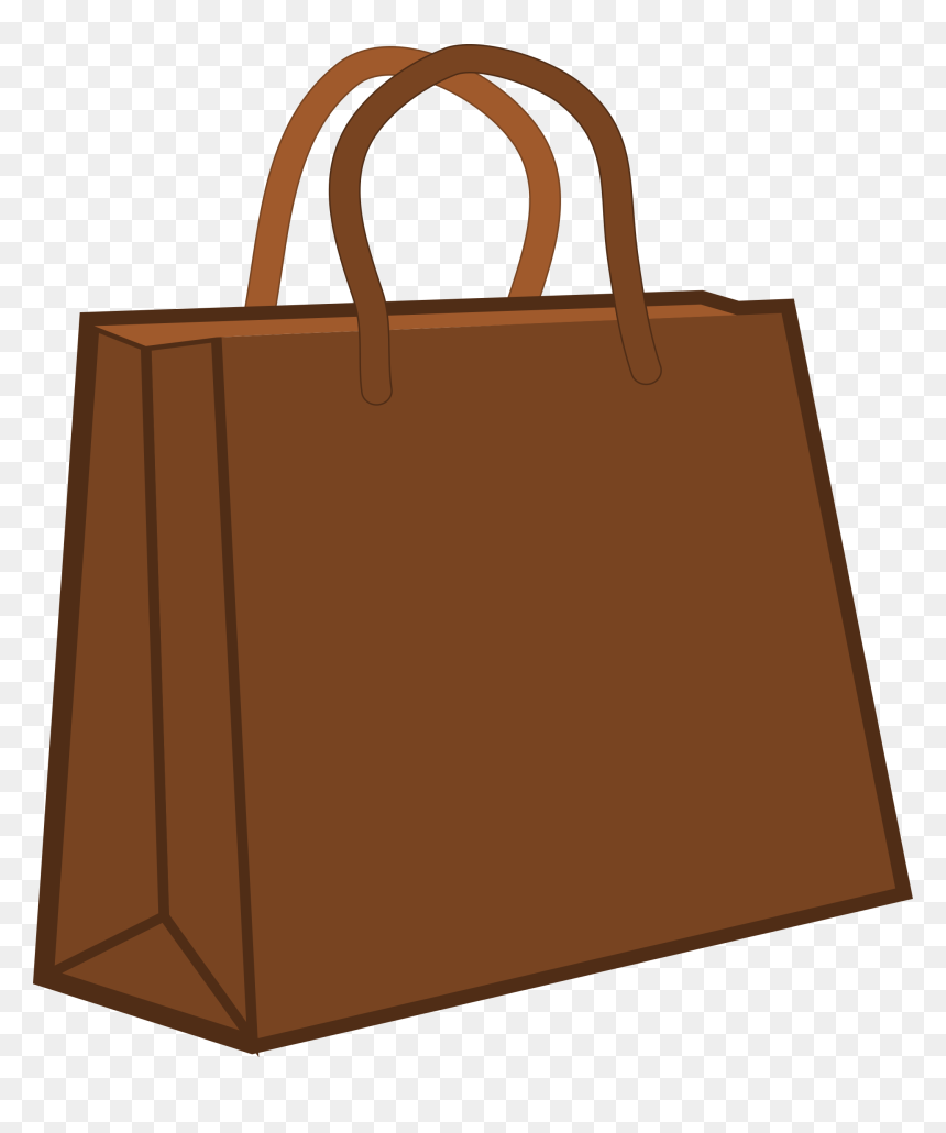 Paper Shopping Bag Clip Arts - Clip Art Bag, HD Png Download - paper bag png