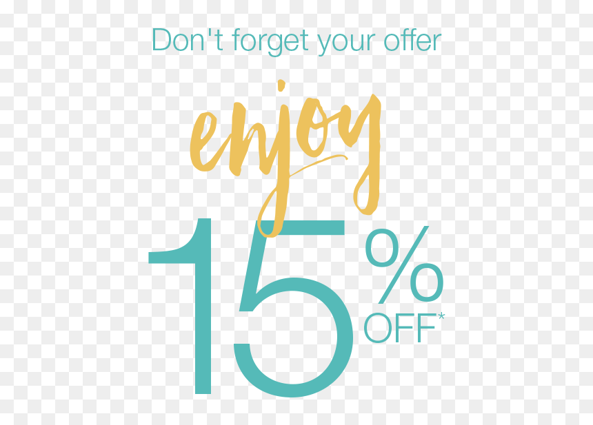 Enjoy 15% Off - Calligraphy, HD Png Download - 15% off png