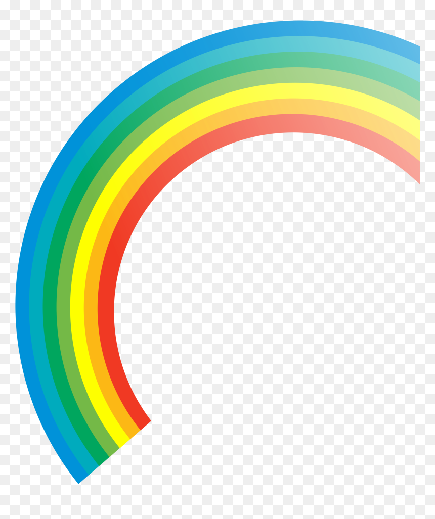 Rainbow Clip Art - Portable Network Graphics, HD Png Download - rainbow line png
