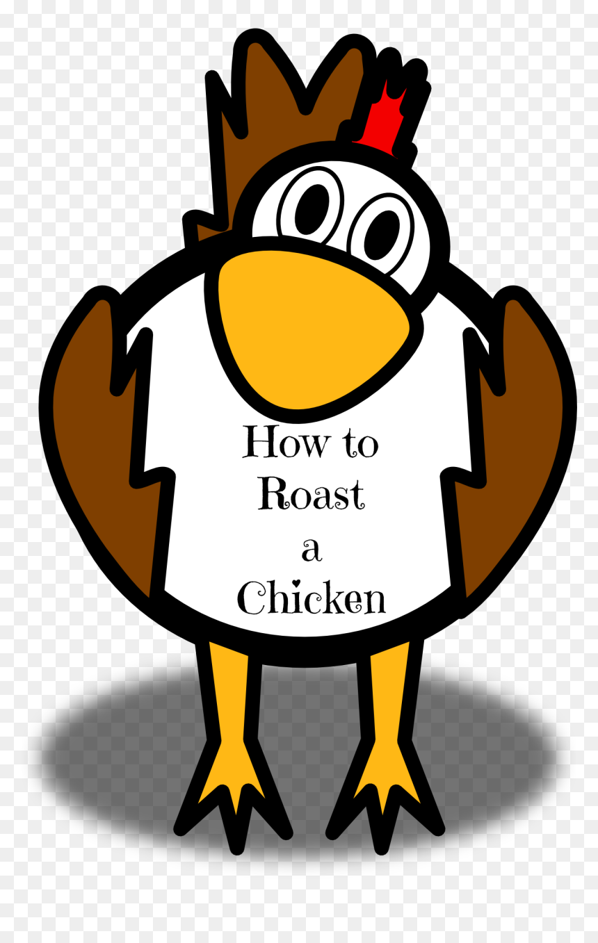 How To Roast A Simple Chicken Chicken Clip Art, Cartoon - Chicken Clip Art, HD Png Download - rubber chicken png