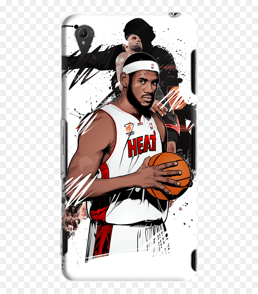 Coque Iphone 5c Basketball, HD Png Download - lebron james dunk png