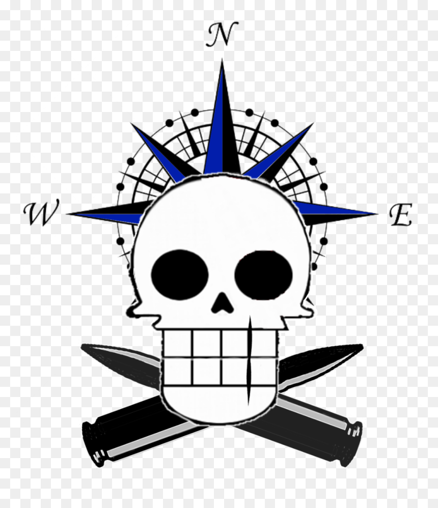 Revised Jolly Roger - Compass Symbol, HD Png Download - jolly roger png