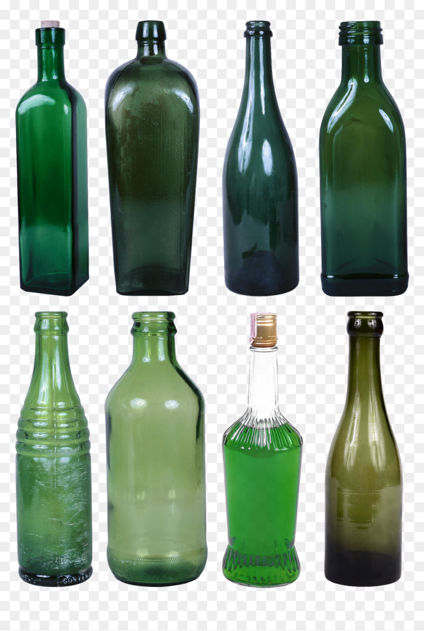 Soda Transparent Green Bottle - Glass Bottles Png, Png Download - sprite bottle png