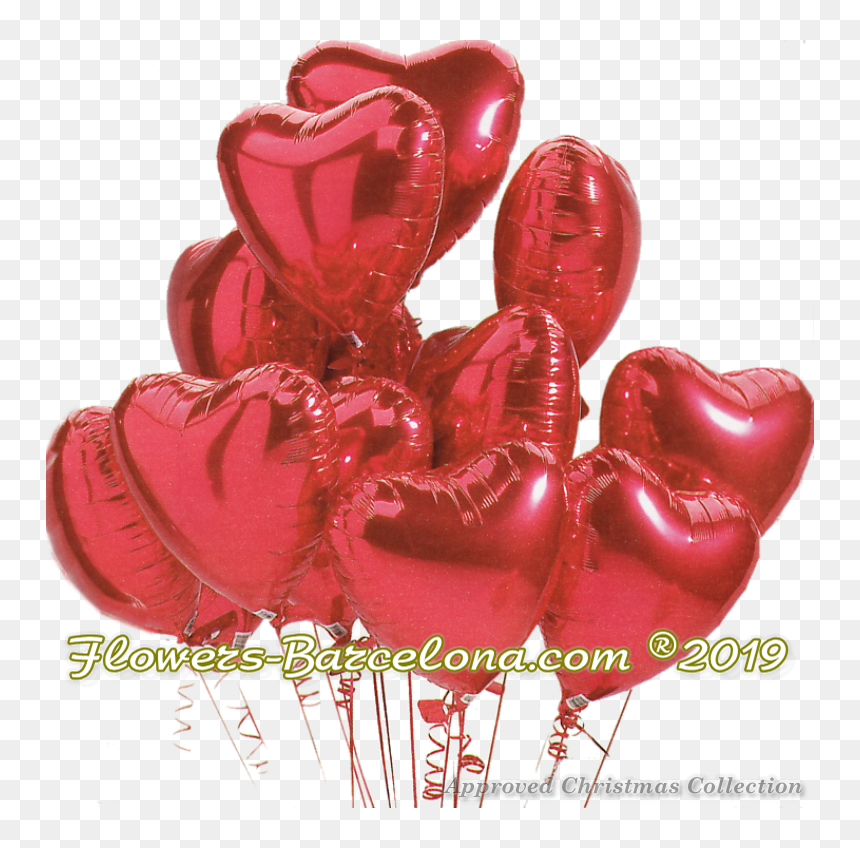 Transparent Heart Balloons Png - Transparent Valentine Balloon Png, Png Download - red balloons png
