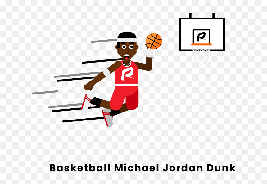 Slam Dunk, HD Png Download - lebron james dunk png
