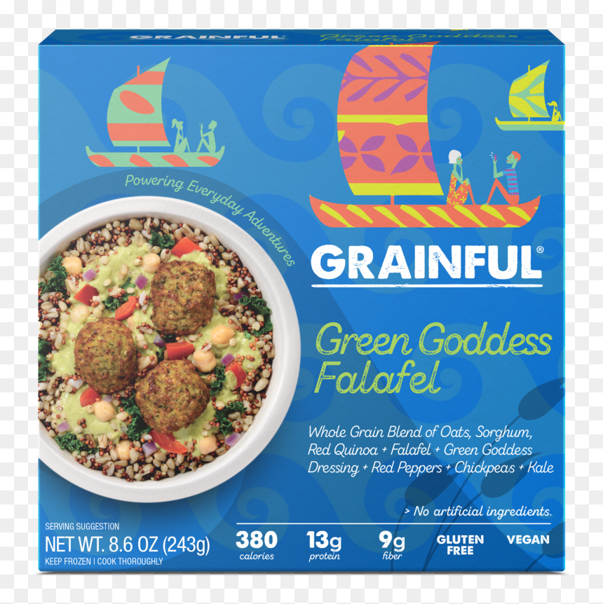 Green Goddess Head On Pic - Frozen Entrees Grainful Products, HD Png Download - goddess png