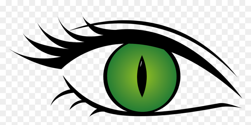 Green Eyes Clipart Cat Eye - Transparent Background Eye Clipart, HD Png Download - cat eye png