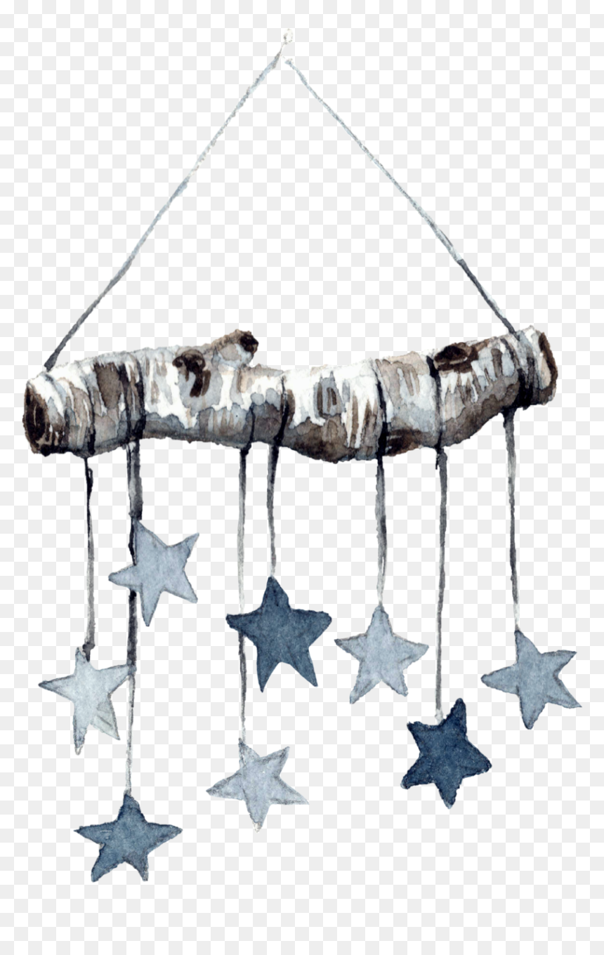 Earrings, HD Png Download - hanging stars png