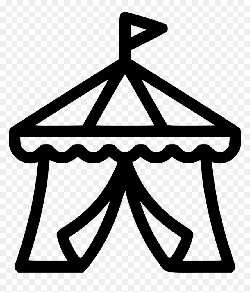Circus Tent Intertaiment - Circus Tent Icon Png, Transparent Png - circus tent png