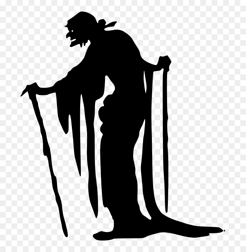 Halloween Witch - Hansel And Gretel Witch Silhouette, HD Png Download - book silhouette png