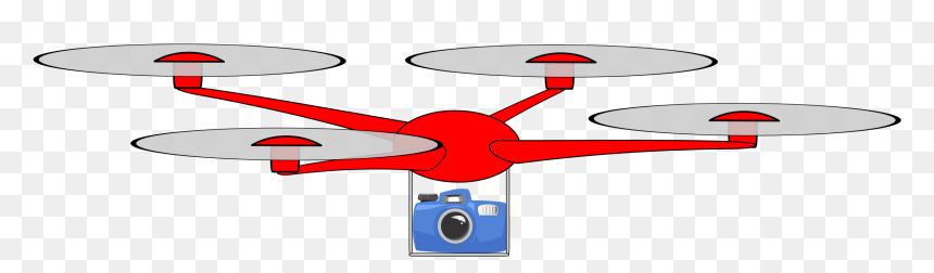 Simple Drone With Camera Clip Arts - Drone Clipart, HD Png Download - cartoon camera png