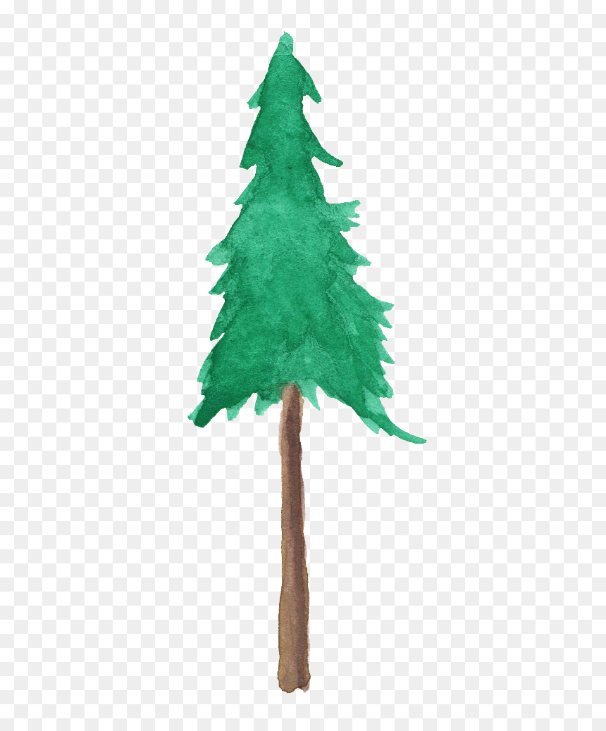 Png Watercolor Trees - Christmas Tree, Transparent Png - watercolor tree png